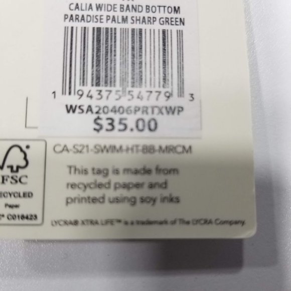 CALIA Wide Band Mid Rise Swim Bikini Bottoms Plus Size - Picture 6 of 9